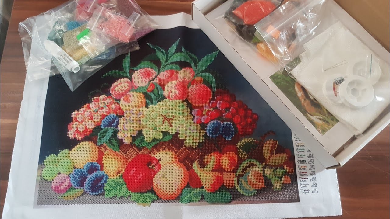 Perlenstickerei Unboxing 2 Bilder - Die Glitzerwelt