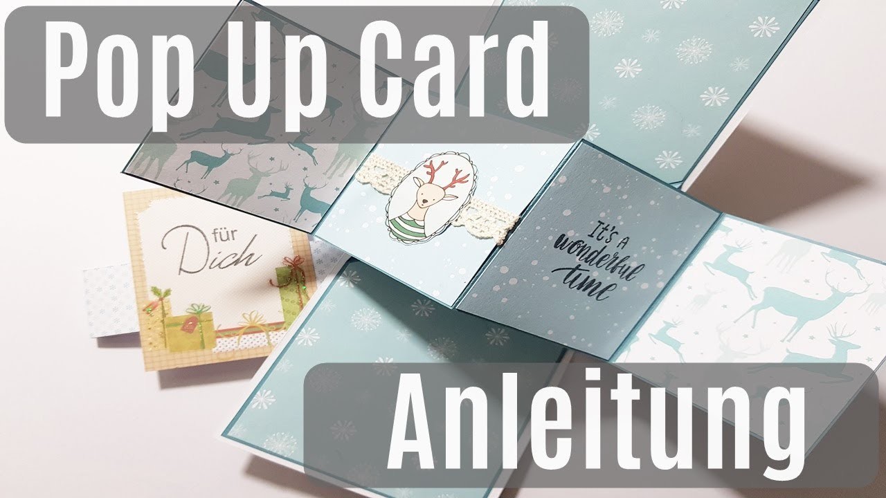 Pop Up Card ✿ Interaktive Karte ✿ Basteln mit Papier ✿ Karte basteln