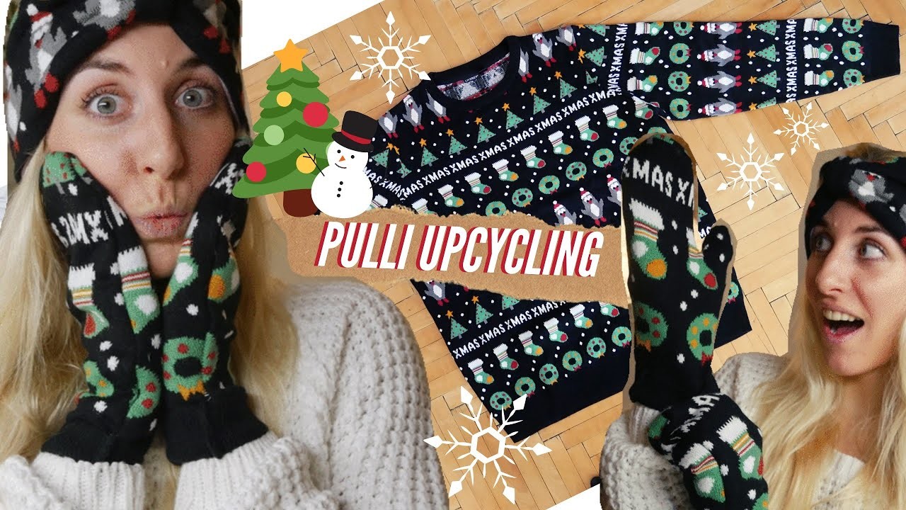 Pulli.Weihnachtssweater UPCYCLING - 7 Last-Minute DIY Geschenke aus nur 1 Pullover! ???????? WINTER HACKS