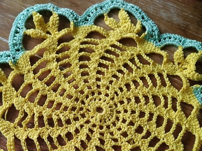 Spiralstern Häckeldeckchen