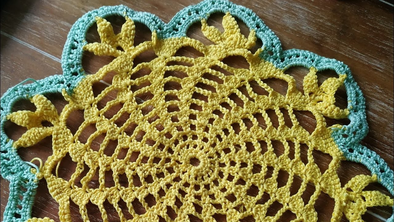 Spiralstern Häckeldeckchen