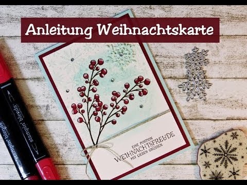 Weihnachtskarte mit Stampin' Up! Produkten