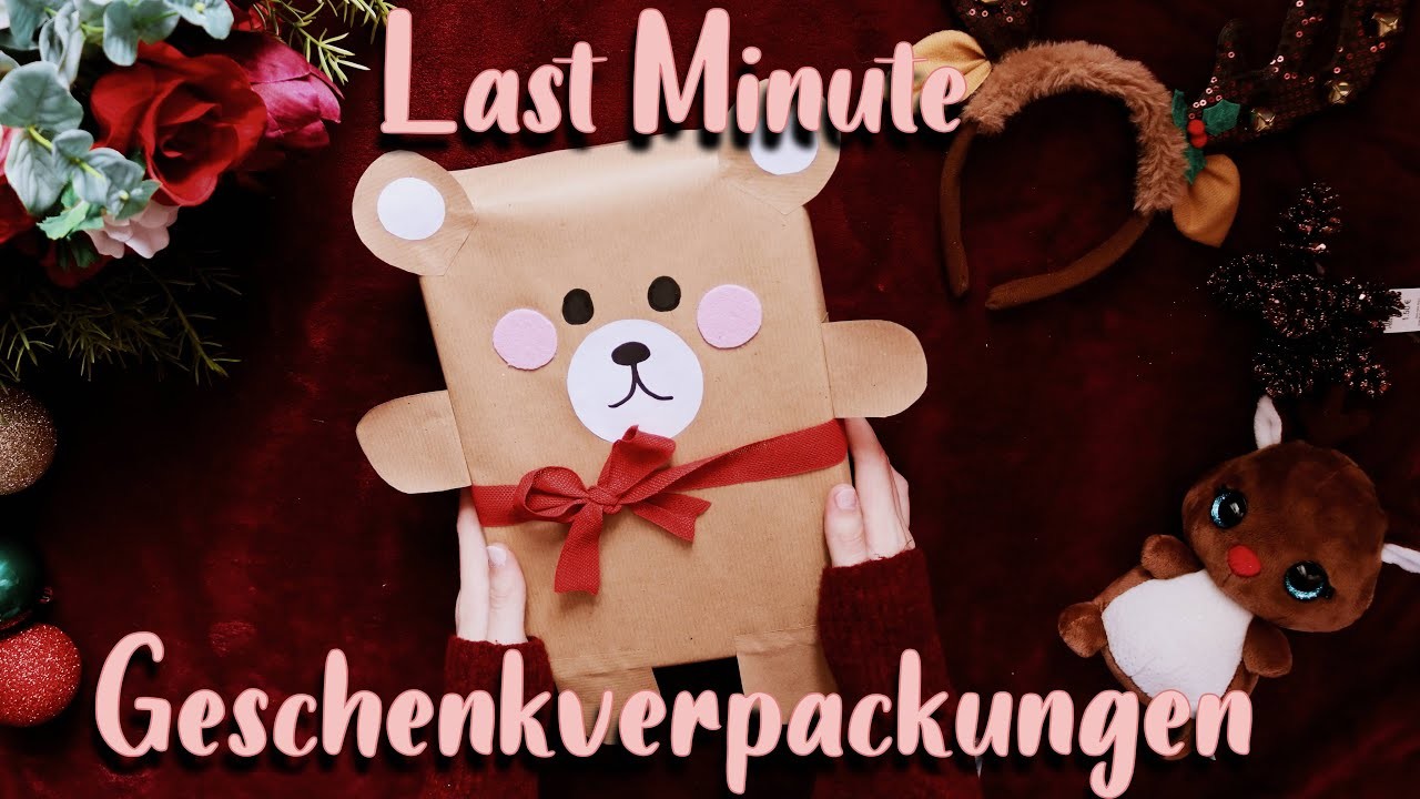 [DIY Christmas] Individuelle und schöne Last Minute Geschenkverpackungen ???? ✨