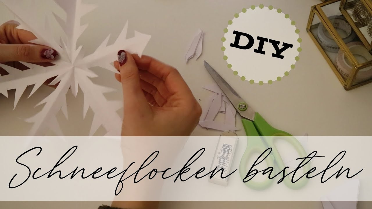 DIY: Easy Schneeflocken basteln! Schnell und unkompliziert aus Papier - Last Minute Idee!