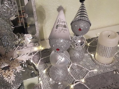 DIY, schöne Silvesterfiguren als Deko selber machen.