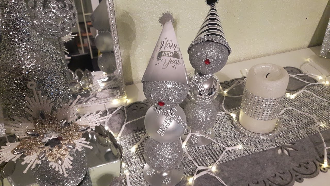 DIY, schöne Silvesterfiguren als Deko selber machen.