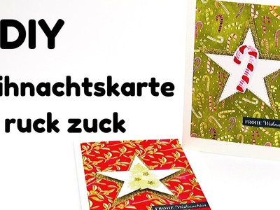 DIY-Weihnachtskarte-schnell und einfaches Design-last Minute