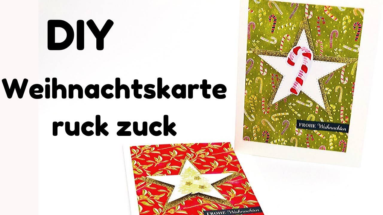 DIY-Weihnachtskarte-schnell und einfaches Design-last Minute