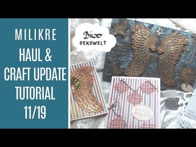 Haul Milikre und Craft Update Weihnachtskarte und Mixed Media Dekobrett