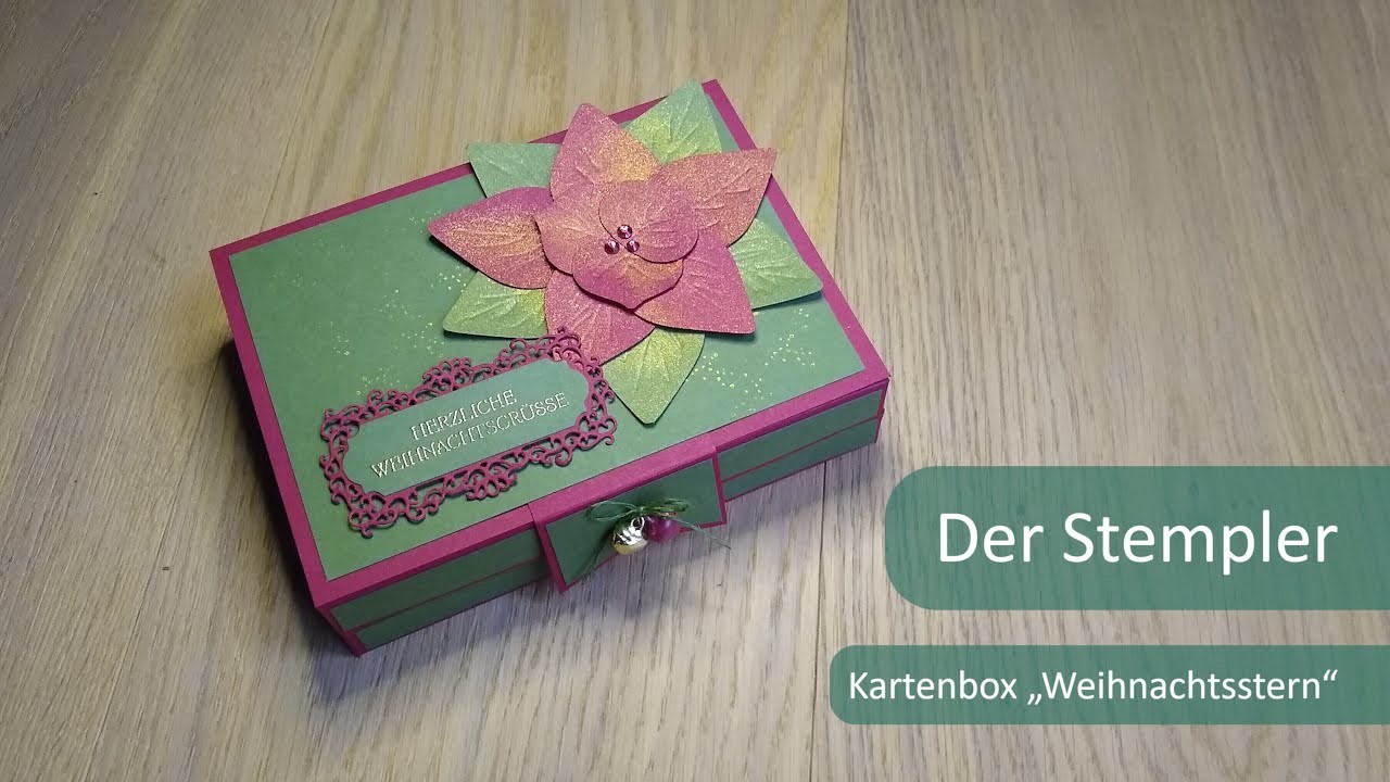 Kartenbox "Weihnachtsstern" | Der Stempler ~ Stampin Up!