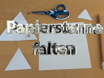 Papiersterne basteln | falten | DIY paper stars | simplecrafts