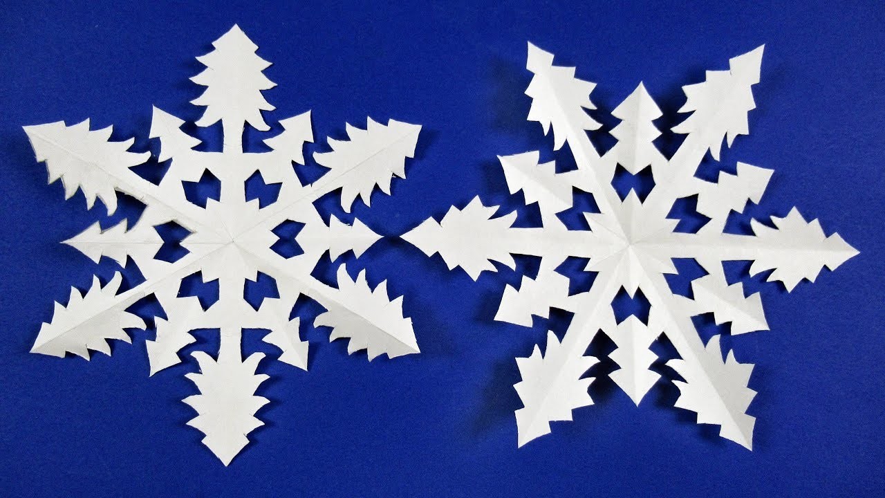 Schneeflocken basteln mit Papier fur Weihnachten ? DIY Sterne Bastelideen - Deko Weihnachtsbasteln