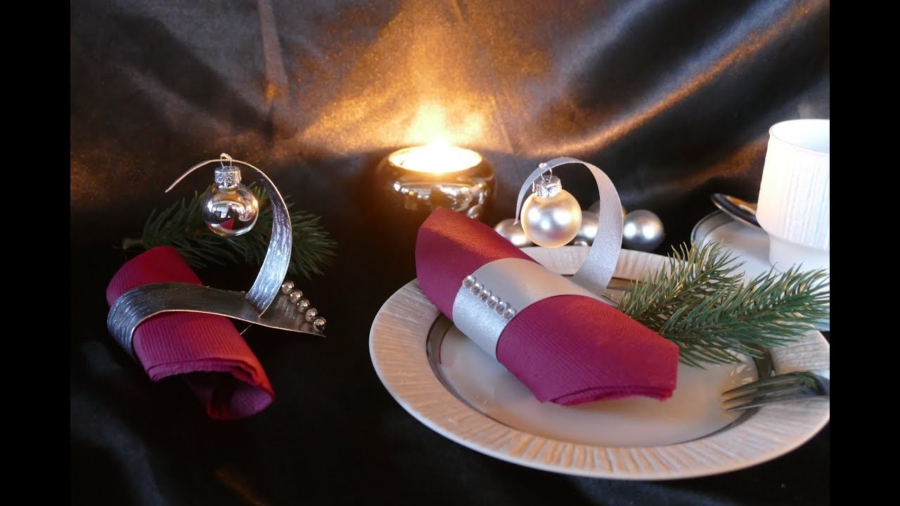 Weihnachtlicher Tischschmuck – Serviettenhalter – Christmas table decoration – dekoracja stołu
