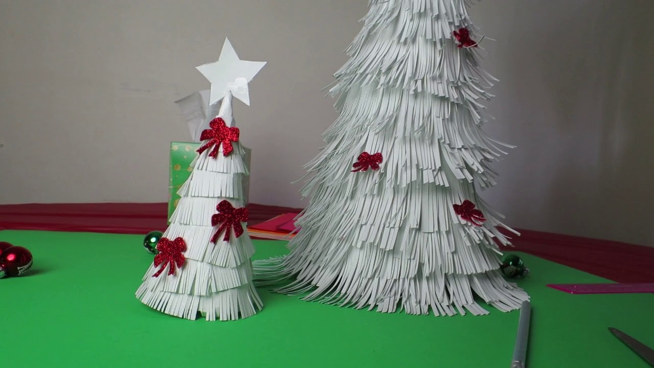 Weihnachtsbaum aus Papier selber machen. DIY. Basteln
