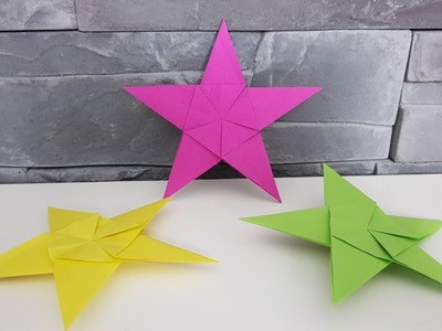 Weihnachtsdeko : einfache Weihnachtssterne basteln | DIY