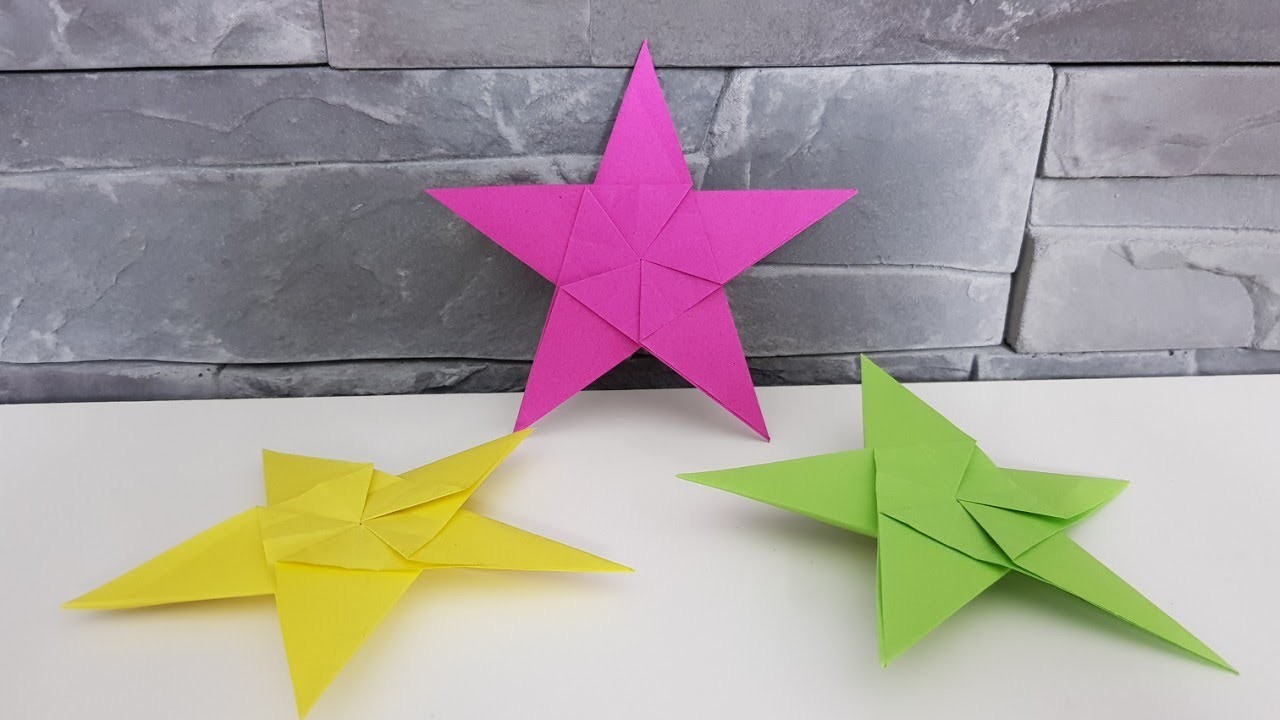 Weihnachtsdeko : einfache Weihnachtssterne basteln | DIY