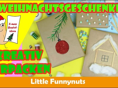 Weihnachtsgeschenk Verpackungsideen | Giftwrapping | Xmas | LittleFunnynuts