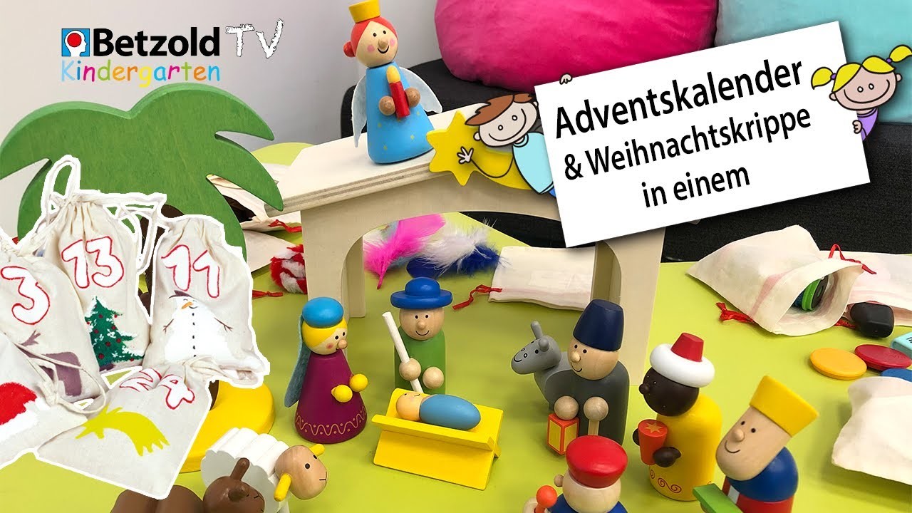 2 in 1: Adventskalender & Weihnachtskrippe | Betzold TV - Kindergarten