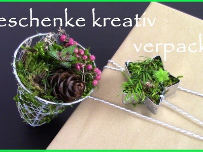 DIY - 2 Ideen um Geschenke kreativ zu verpacken I Weihnachtsdeko I Tischdeko