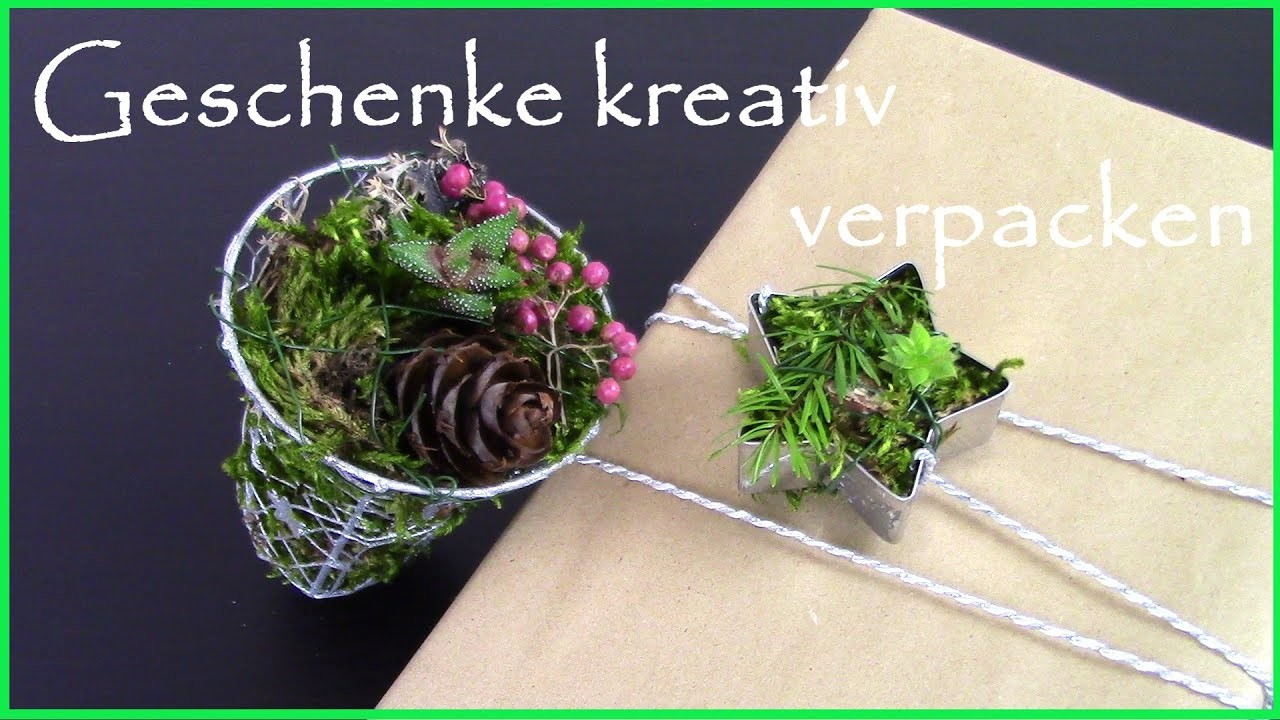 DIY - 2 Ideen um Geschenke kreativ zu verpacken I Weihnachtsdeko I Tischdeko