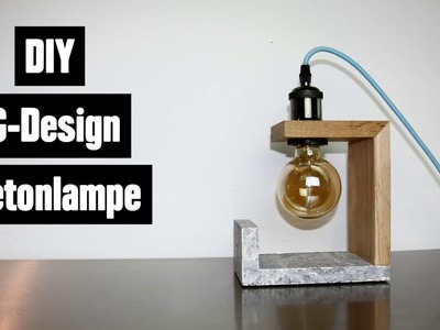 DIY Designer Betonlampe mit Holz