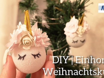 DIY. Einhorn Weihnachtskugel. Action Deutschland | Mary Jano