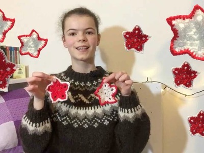DIY Häkelsterne: Einfache Weihnachtsdeko aus Wolle, Häkelmuster