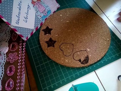 DIY Last Minute geschenk Kirkbild.Pinnwand