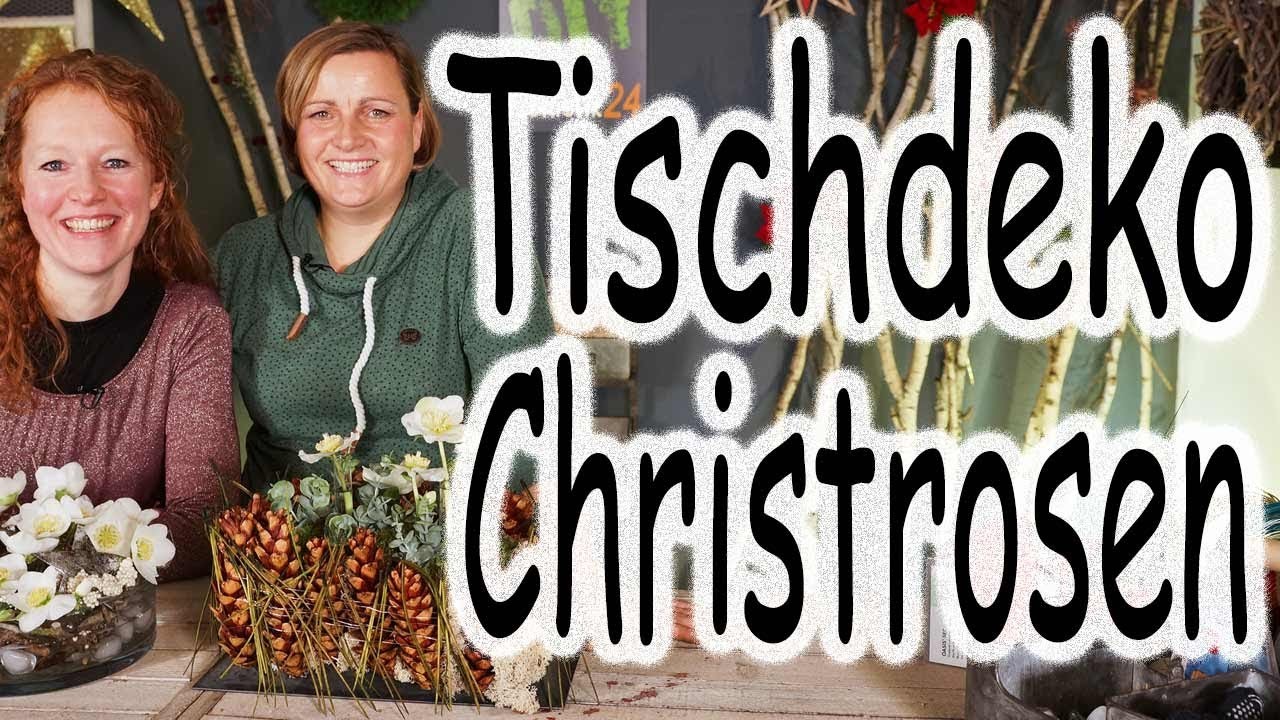 DIY: Tischdeko mit Christrosen in der Weihnachtszeit und im Winter | Weihnachtsdeko | Floristik24