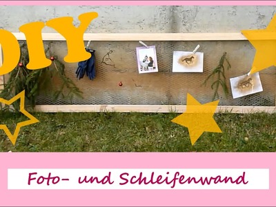 DIY Weihnachtsgeschenke für Pferd und Reiter Geschenk #2: Fotowand.Schleifenwand aus Hasendraht