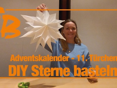 DIY-Weihnachtssterne basteln - Adventskalender 2019 - 11. Türchen