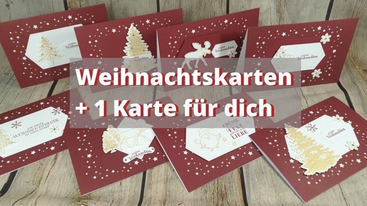 Kartenset Weihnachtsabend. Stampin Up. Weihnachtskarten basteln
