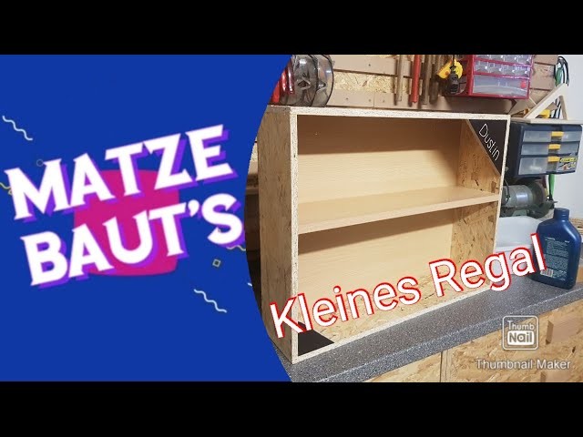 Kleines Regal selberbauen DIY Restholz basteln selber bauen Kreativ nützlich