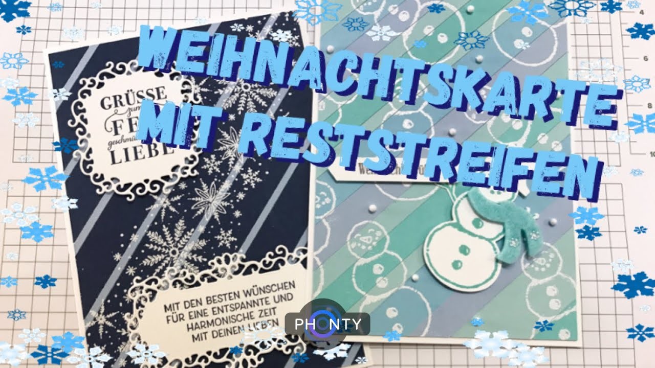 Mit Resten basteln | Weihnachtskarte mit Produkten von Stampin Up!