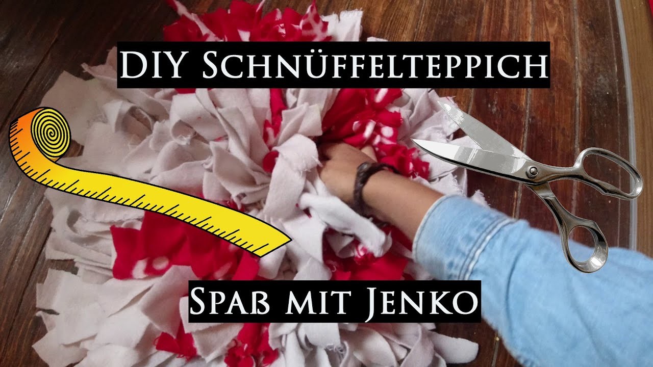 Schnüffelteppich für Hunde selber machen | DIY Inspiration | Spaß mit Jenko