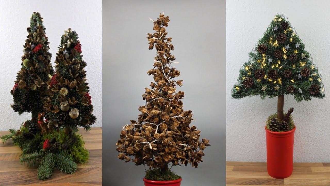 Tannenbaum, Weihnachtsbaum mit Bucheckern basteln oder kaufen.  Wie seht Ihr das? Flora-Shop