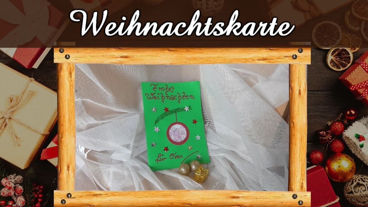 Türchen Nr. 21 | Wir basteln eine Weihnachtskarte | Weihnachtsbasteln | Weihnachts-Deko | DIY XMAS