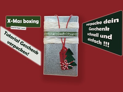 Tutorial: Geschenke verpacken zu Weihnachten, Weihnachtsgeschenke einpacken!