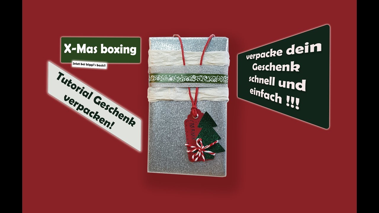 Tutorial: Geschenke verpacken zu Weihnachten, Weihnachtsgeschenke einpacken!