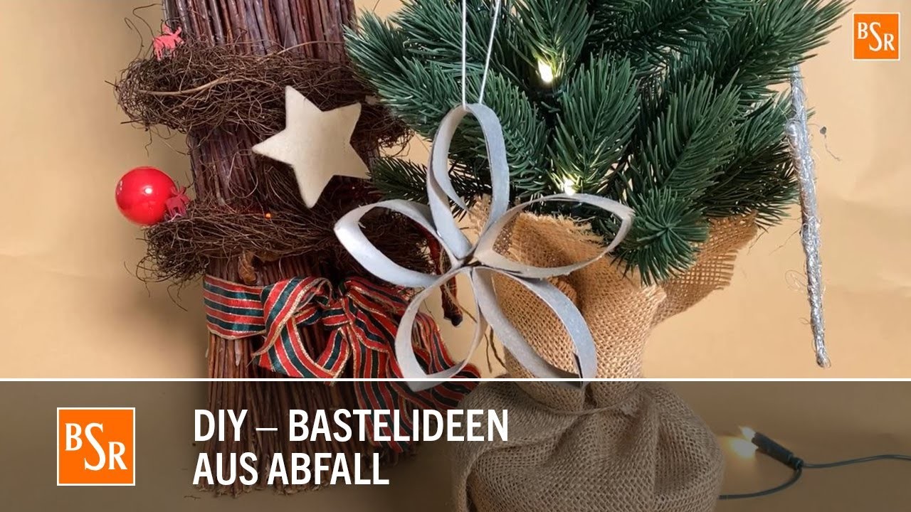 Weihnachtsdeko aus Abfall #4: Der Pappstern