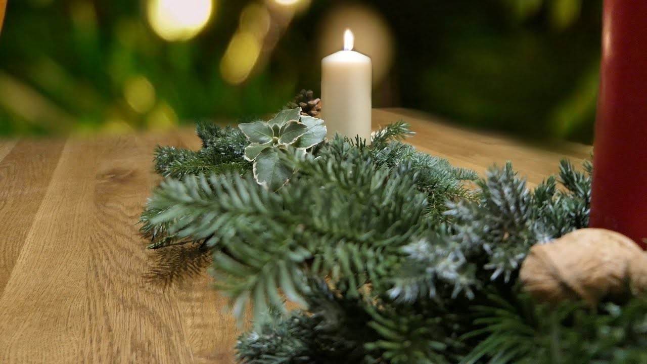Weihnachtsdeko, kleines Adventsgesteck
