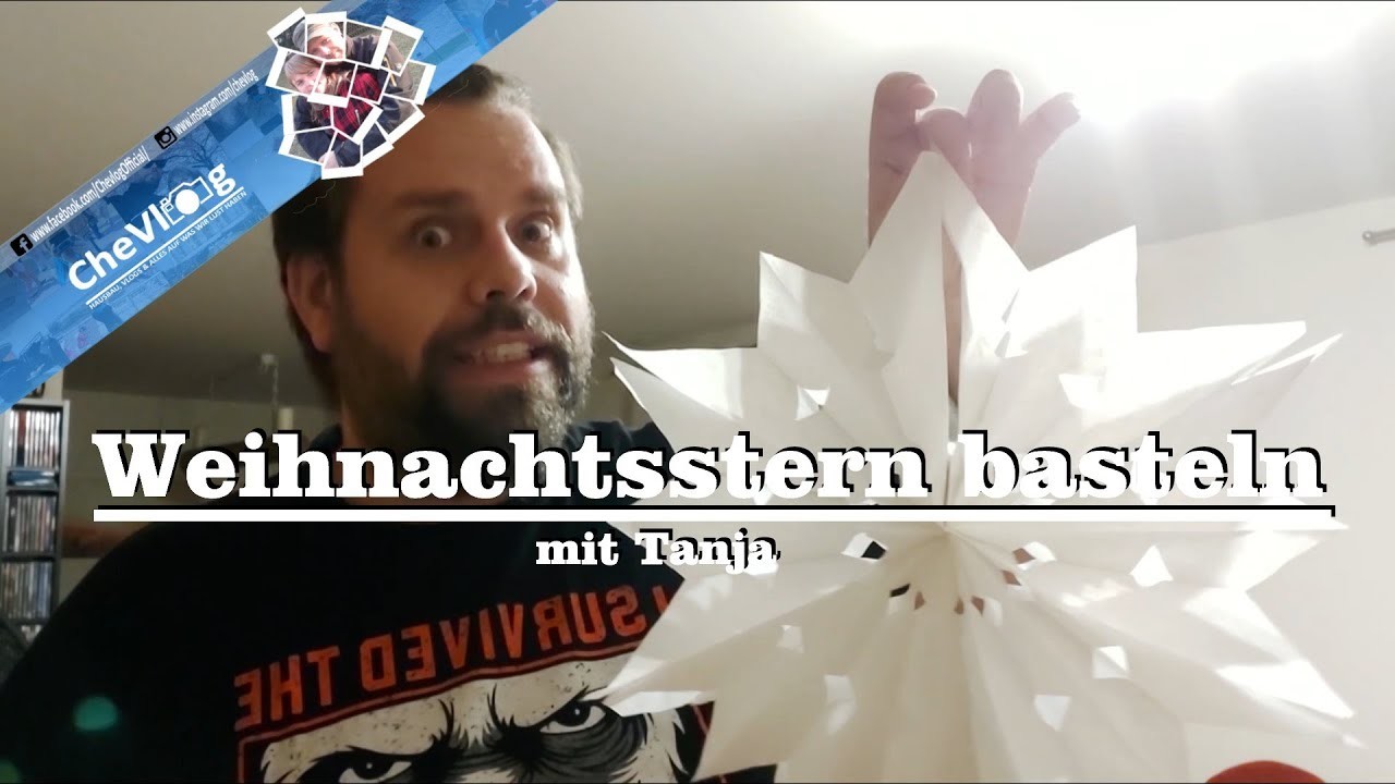 Weihnachtsstern basteln mit Tanja