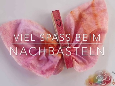 AquaXXL Schmetterling DIY MalSpaßmitGONIS Kinder basteln
