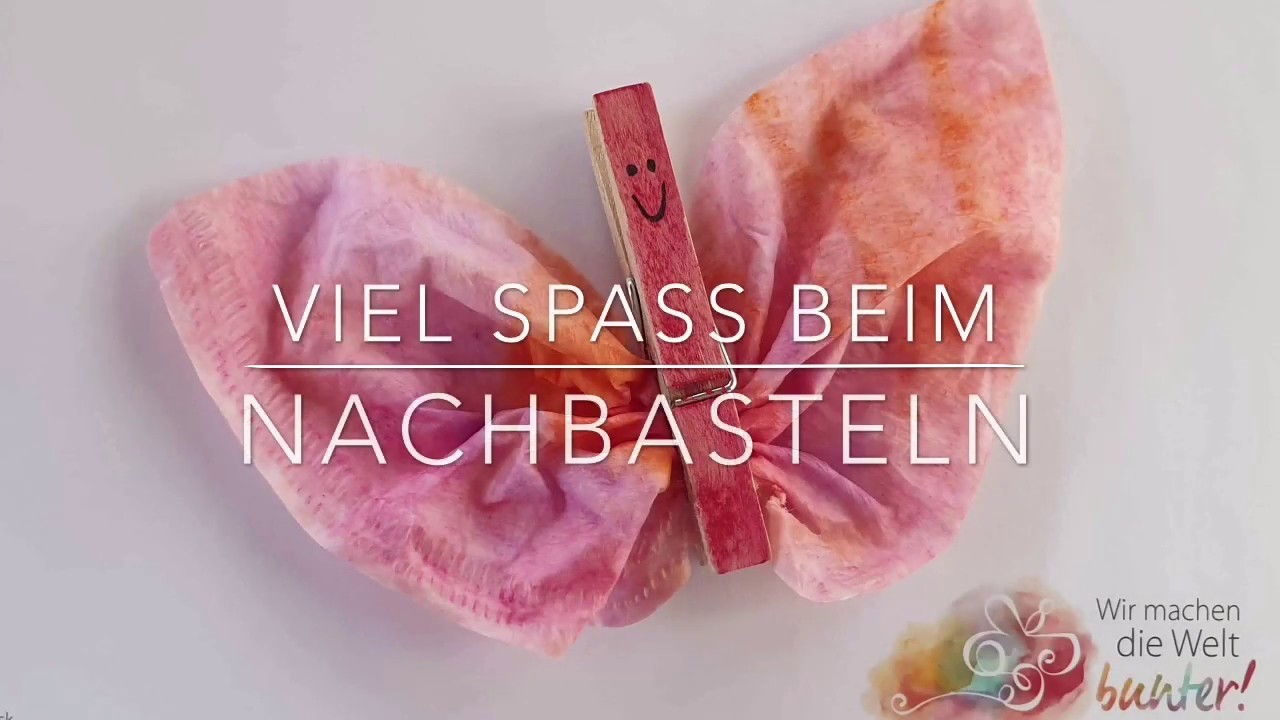 AquaXXL Schmetterling DIY MalSpaßmitGONIS Kinder basteln