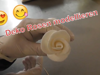Deko Rosen für Torten selber machen! DIY essbare Rosen ganz einfach modellieren
