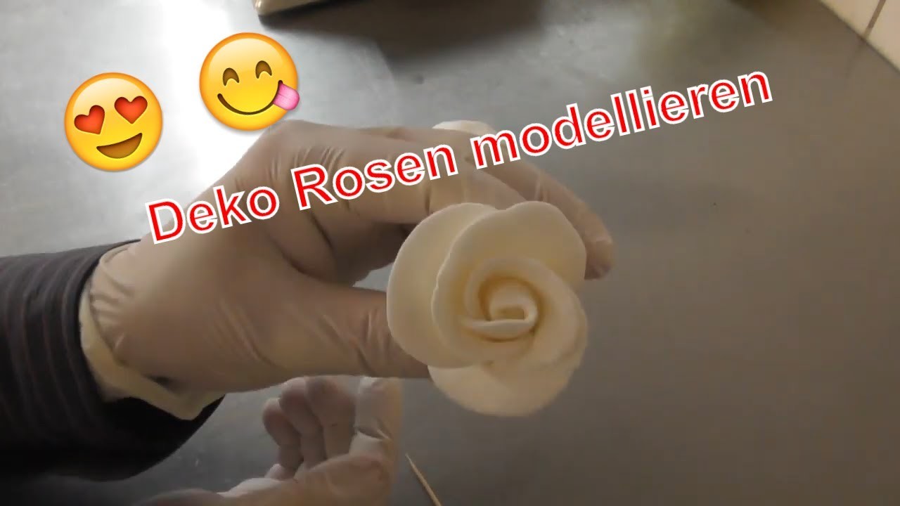 Deko Rosen für Torten selber machen! DIY essbare Rosen ganz einfach modellieren