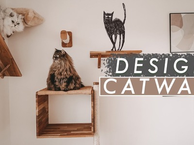 DIY Designer Katzen Kratzbaum - stylischen Catwalk & Kletterwand selber bauen mit Zoobox | EASY ALEX