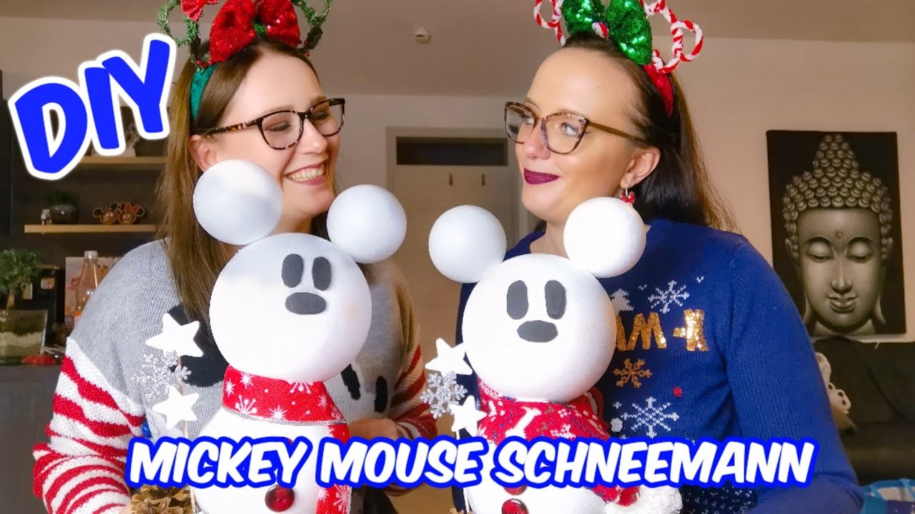 ????DIY Mickey Mouse Schneemann mit Debbie - 3. Advent Spezial