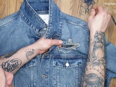 DIY. Selbst gemacht: Destroyed Jeans Jacke