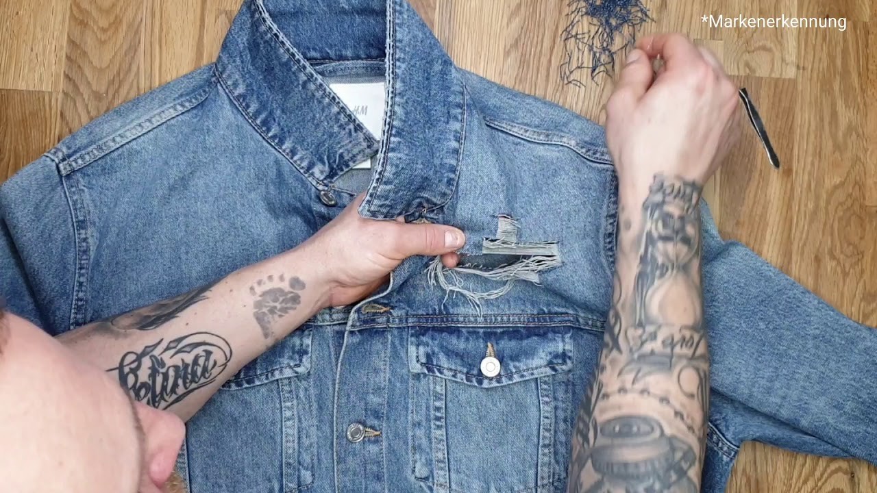 DIY. Selbst gemacht: Destroyed Jeans Jacke